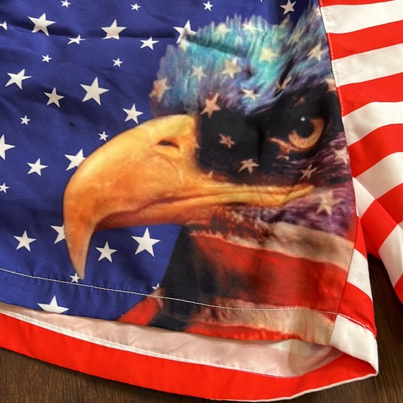 SSLR men’s collection, eagle flag swim trunks, 34, 38, new with tags - Picture 2 of 10